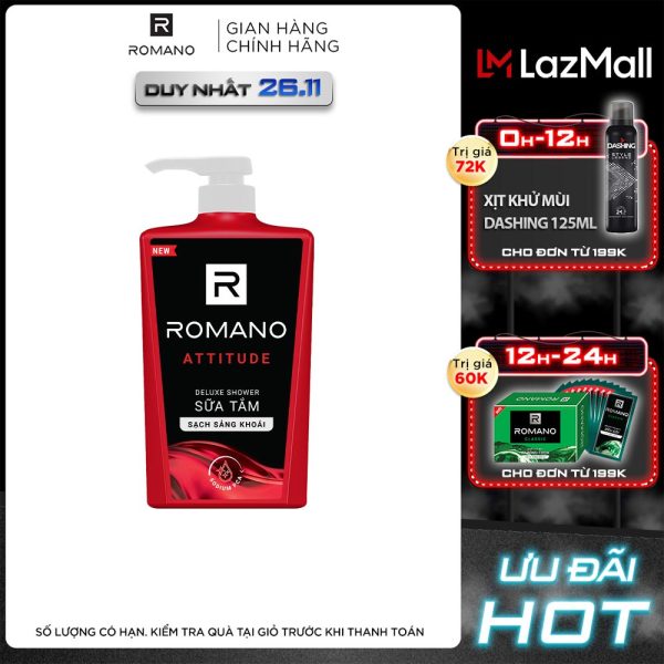 Sữa tắm hương nước hoa Romano Attitude 650gr