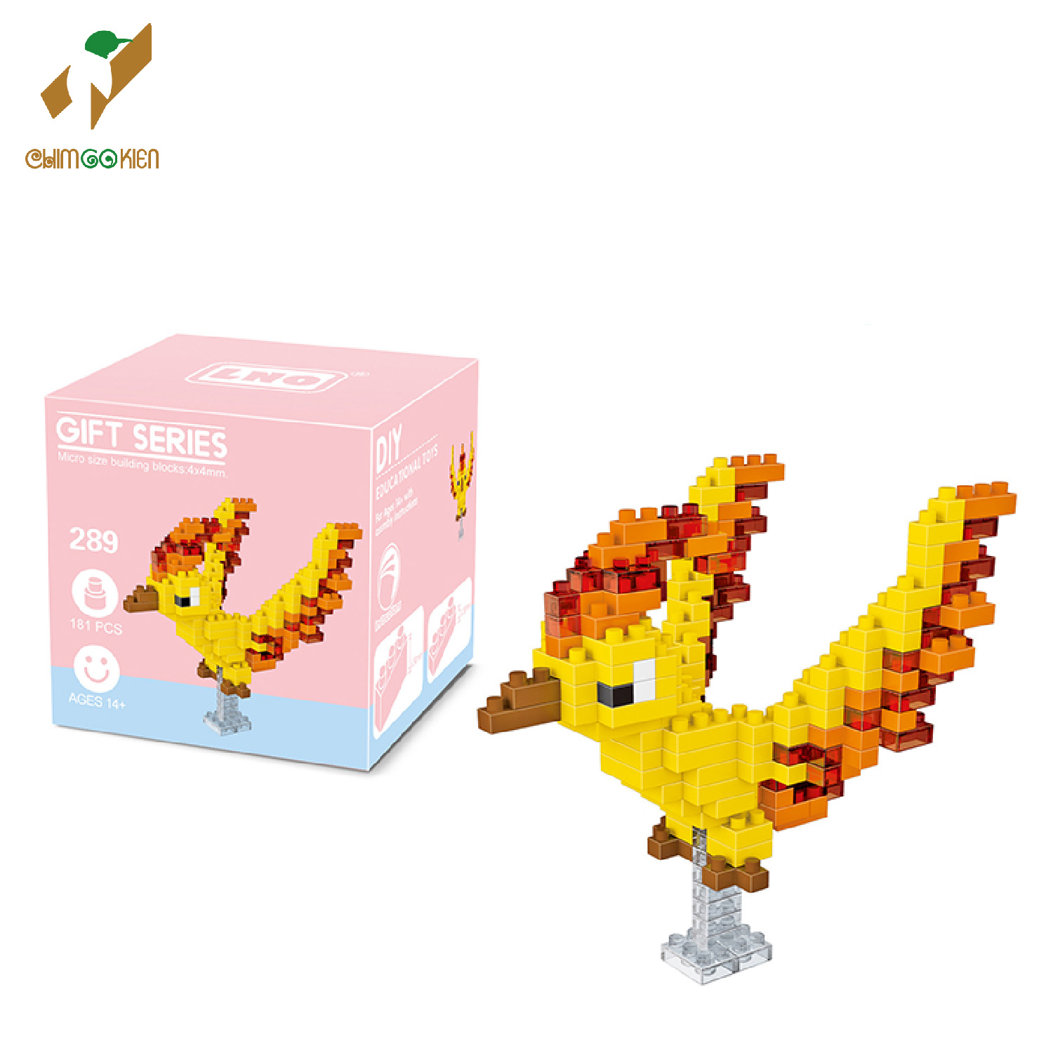 Bộ đồ chơi Lego xếp hình nhân vật Pokemon chim huyền thoại