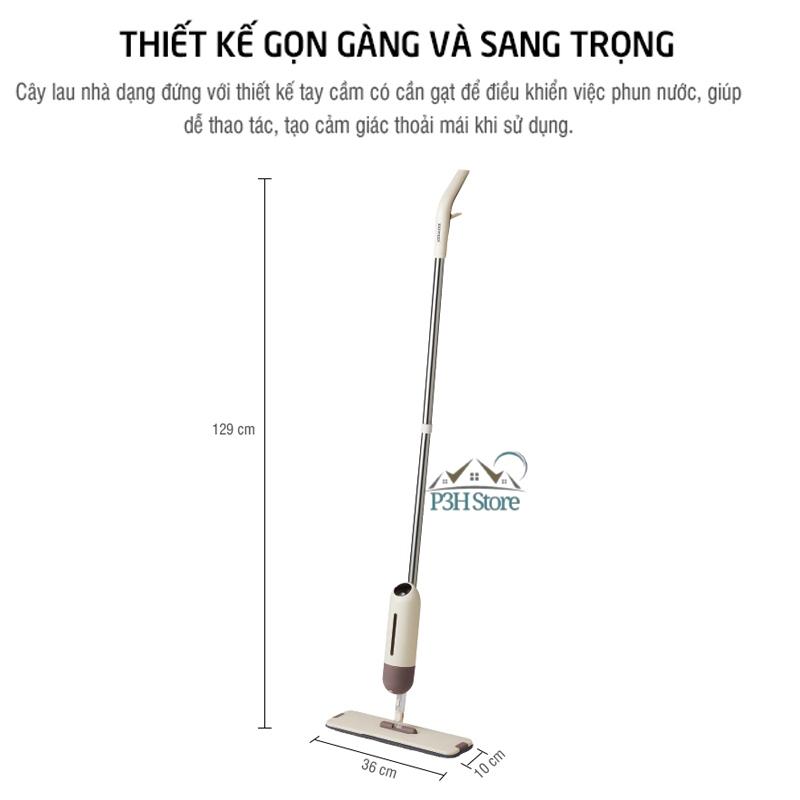 Cây lau nhà xịt nước đa năng Lock&Lock Microfiber Spray Mop ETM472