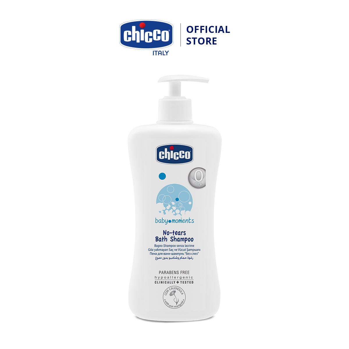 Sữa tắm gội chiết xuất Hoa cúc 0M+ Chicco 500ml