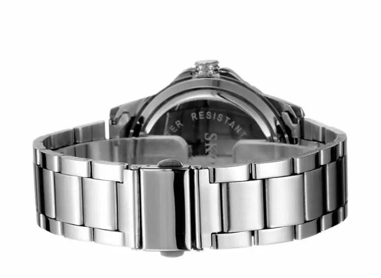 [HCM]Đồng hồ nam dây thép SKONE CH199 (Bạc).