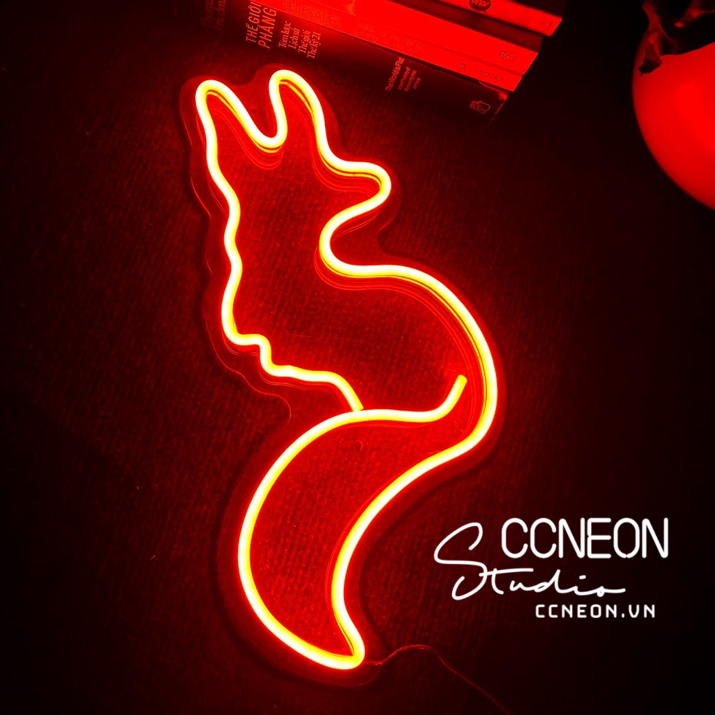 Đèn Trang Trí Phòng Led Neon Sign Hình Con Cáo