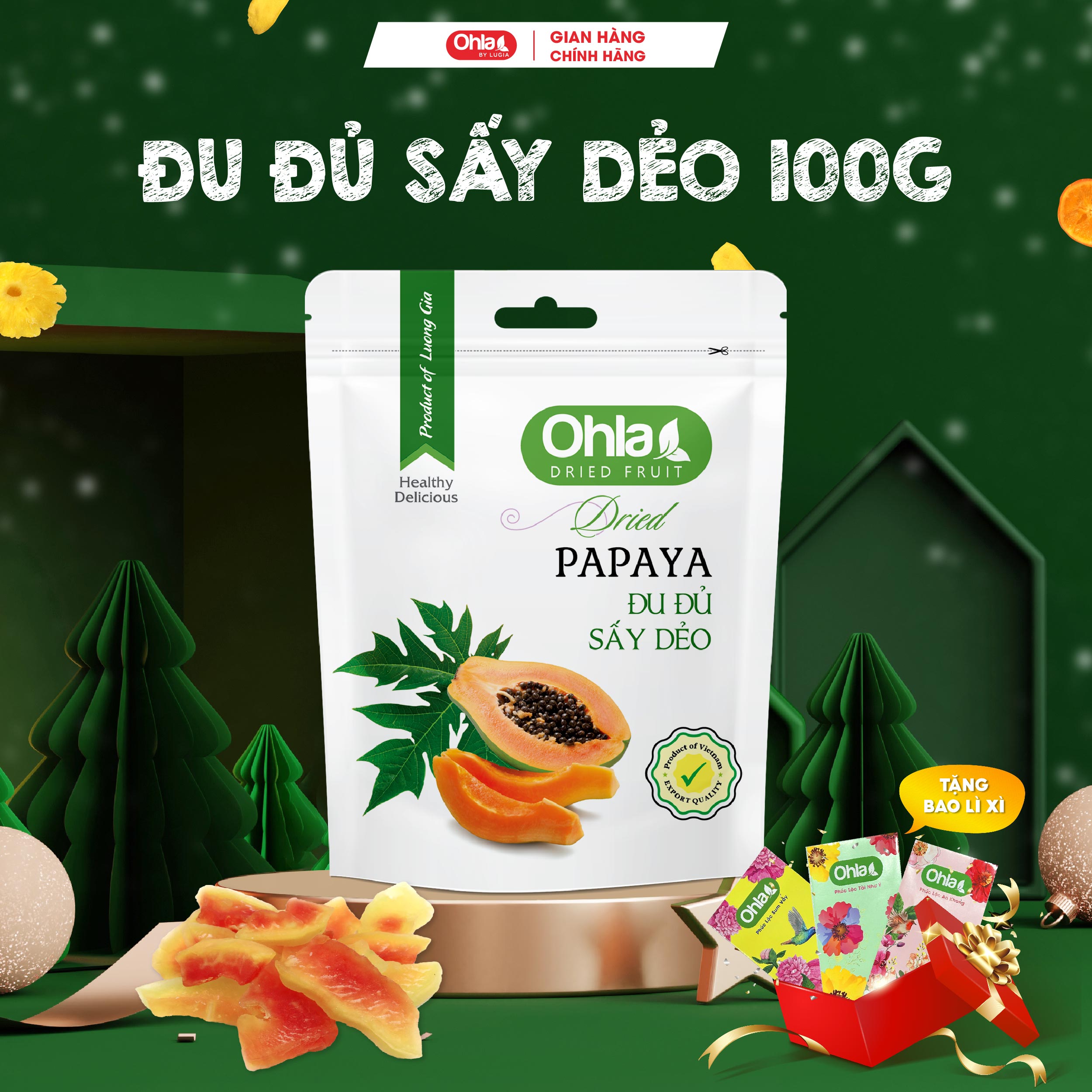 Ohla Dried Papaya - 100g