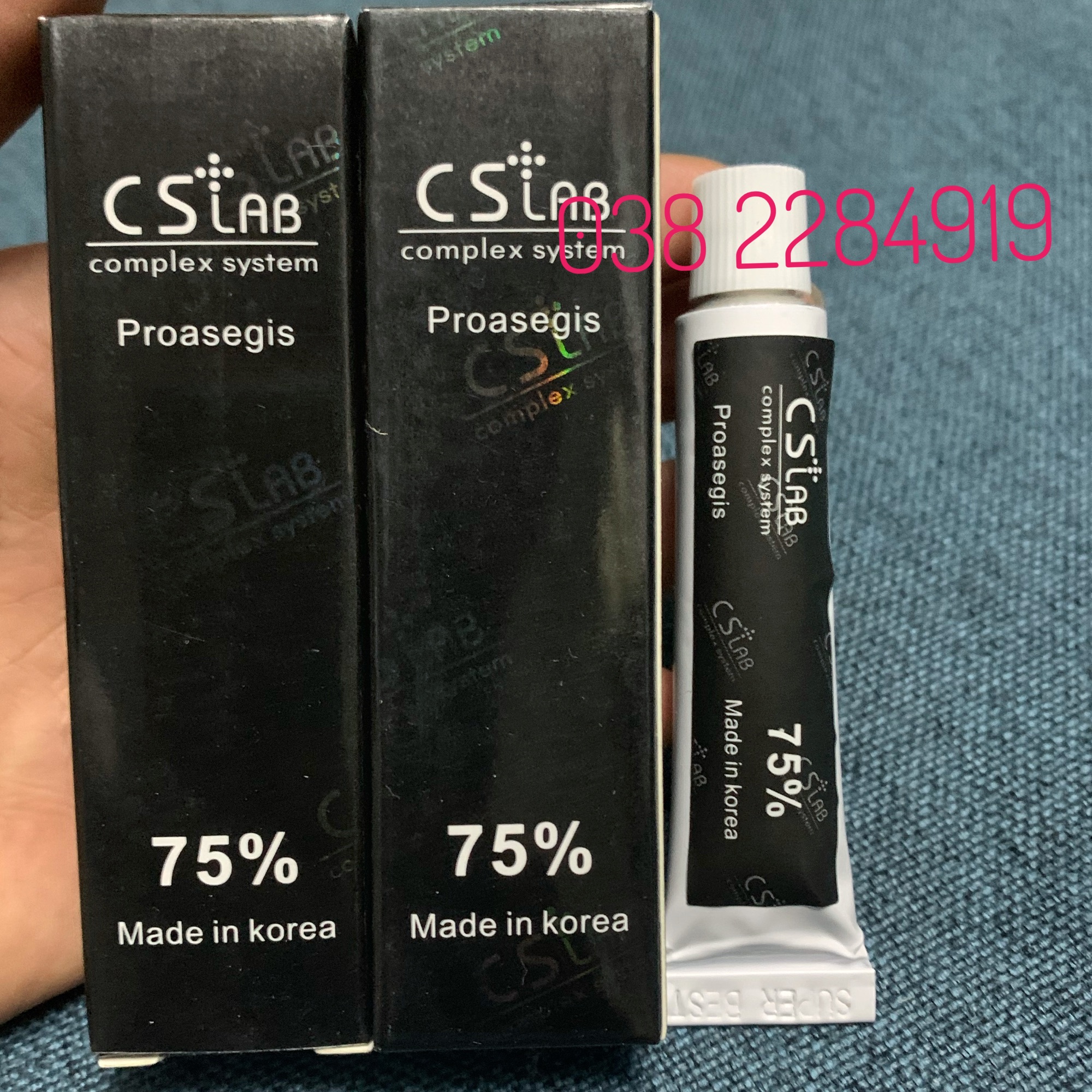 [HCM]Kem cslab hàn quốc tem lóng lánh chống hàng giả