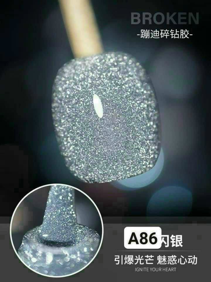 Sơn Gel Nhũ Flash Đen, Vàng, Bạc Vendeeni - Mini Nails
