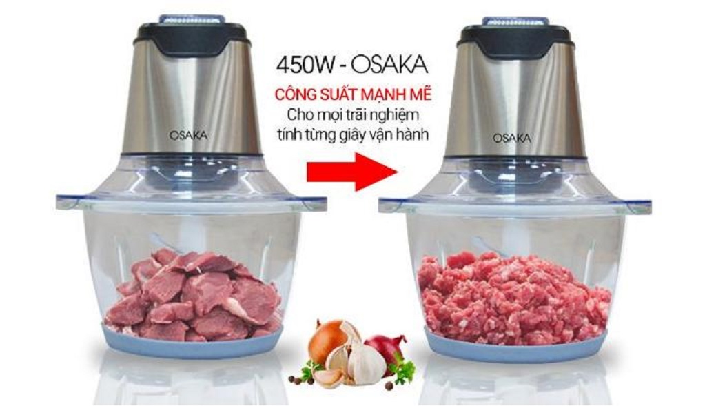 MÁY XAY THỊT ĐA NĂNG OSAKA MC909 1.5 LÍT 300W