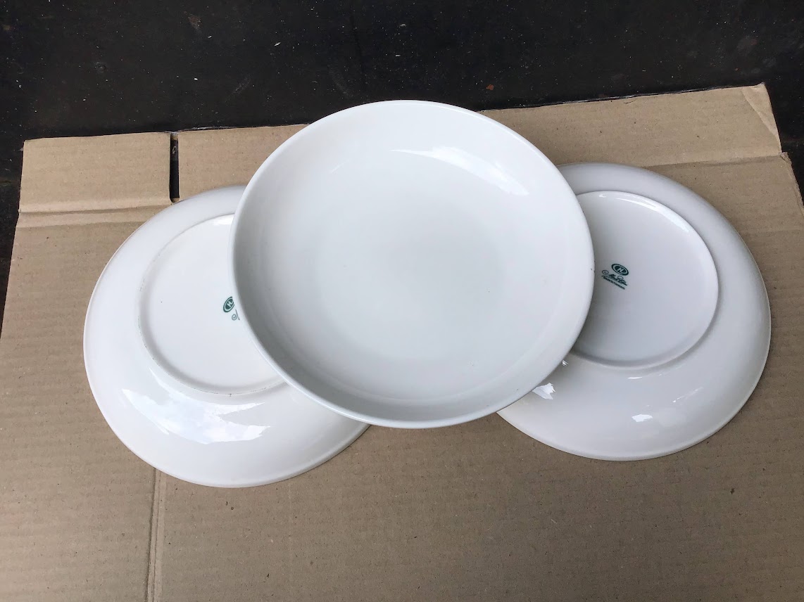 [Ảnh thật] Combo 3 dĩa sứ cao cấp sâu lòng 8inch (20cm) ảo