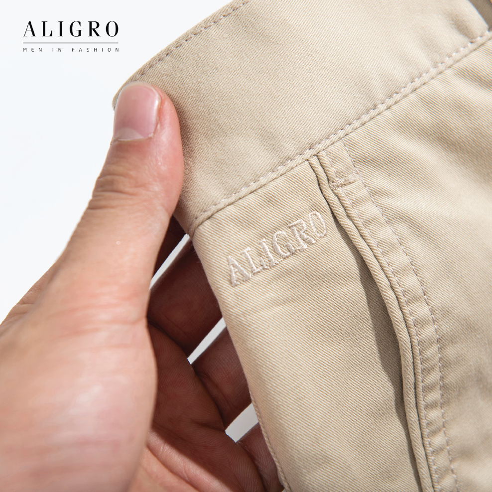 QUẦN KAKI ALIGRO MÃ ALGK055 trắng sữa(ảnh thật)