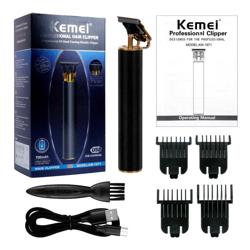 [HCM]Tông Đơ Cắt Tóc Kiêm Chấn Viền Kemei KM 1971