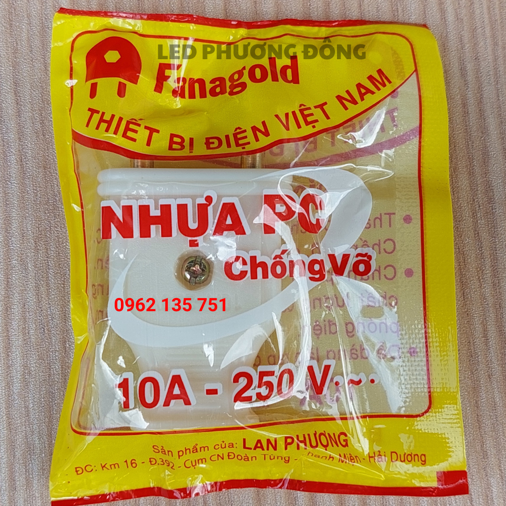 Combo 10 phích cắm 4 ly, phích nối âm Fanagold