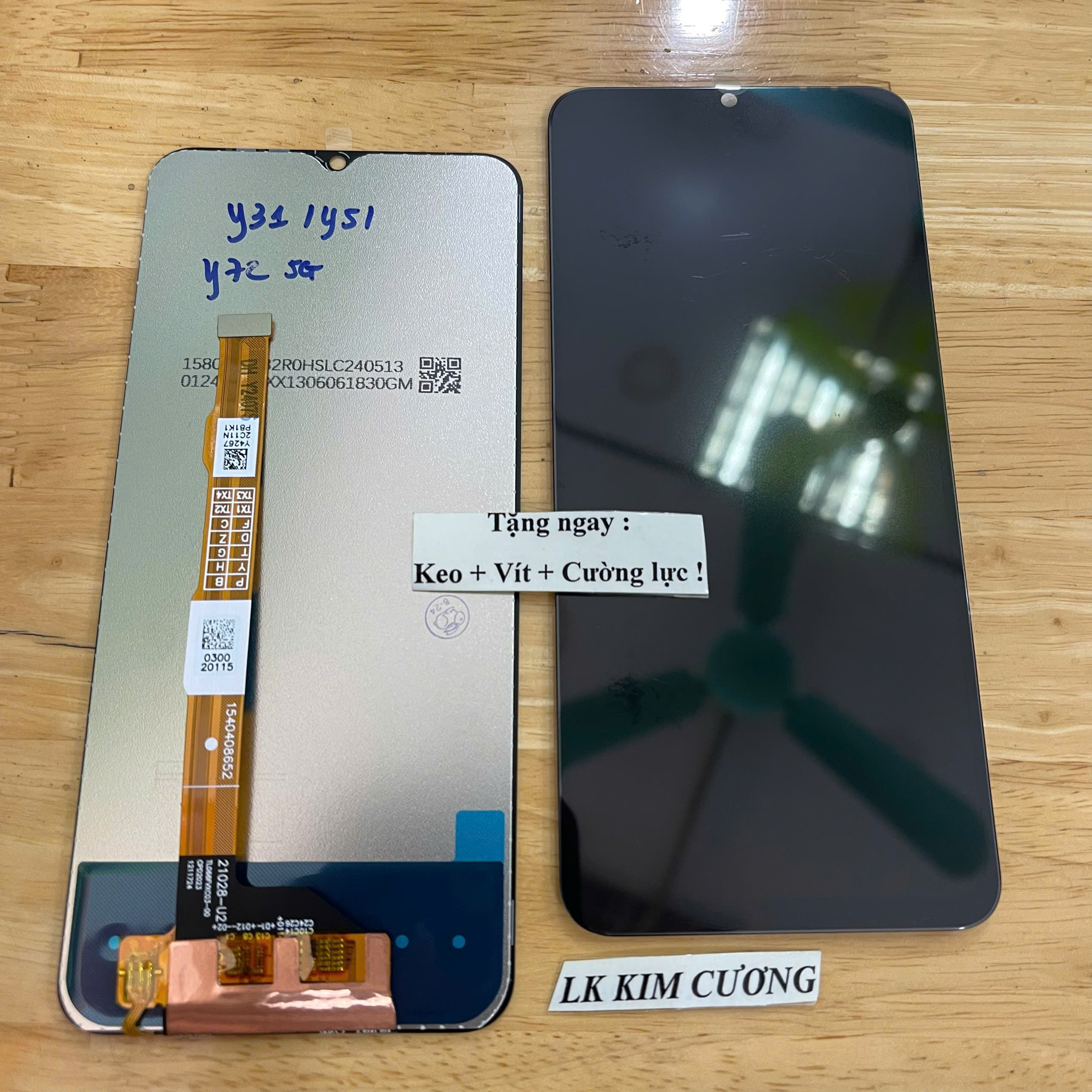 Màn hình tương thích vivo Y72 - 5G ( Y51- 2020 / Y52/ Y31 2020/ Y53S) - MÀU ĐEN