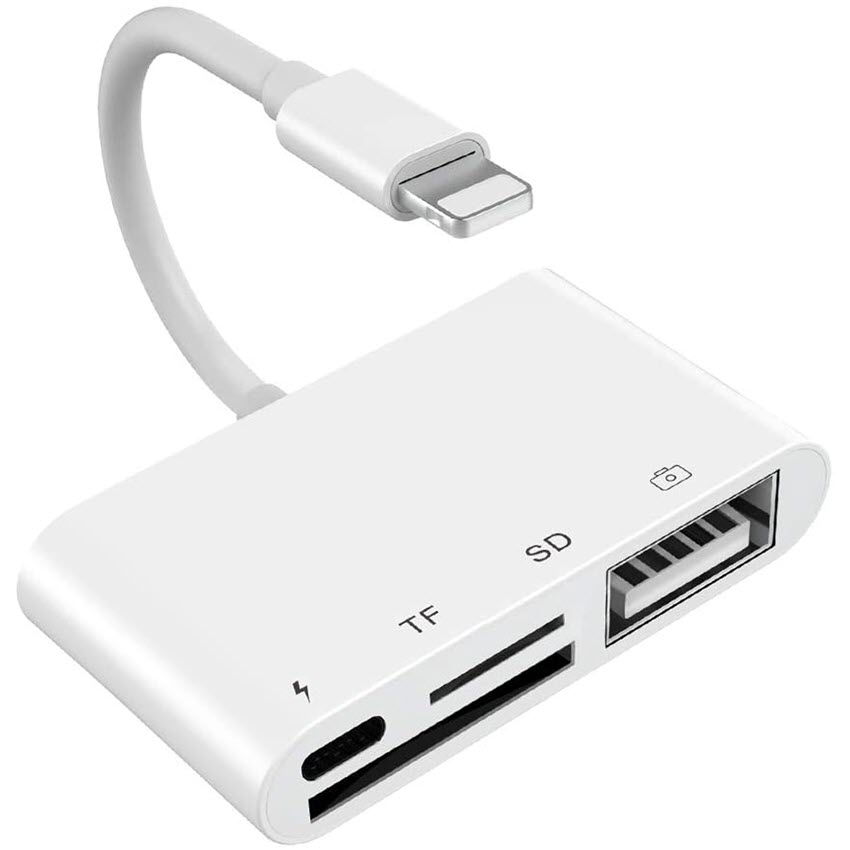 Cáp OTG lightning 4 in 1 cho Iphone Ipad