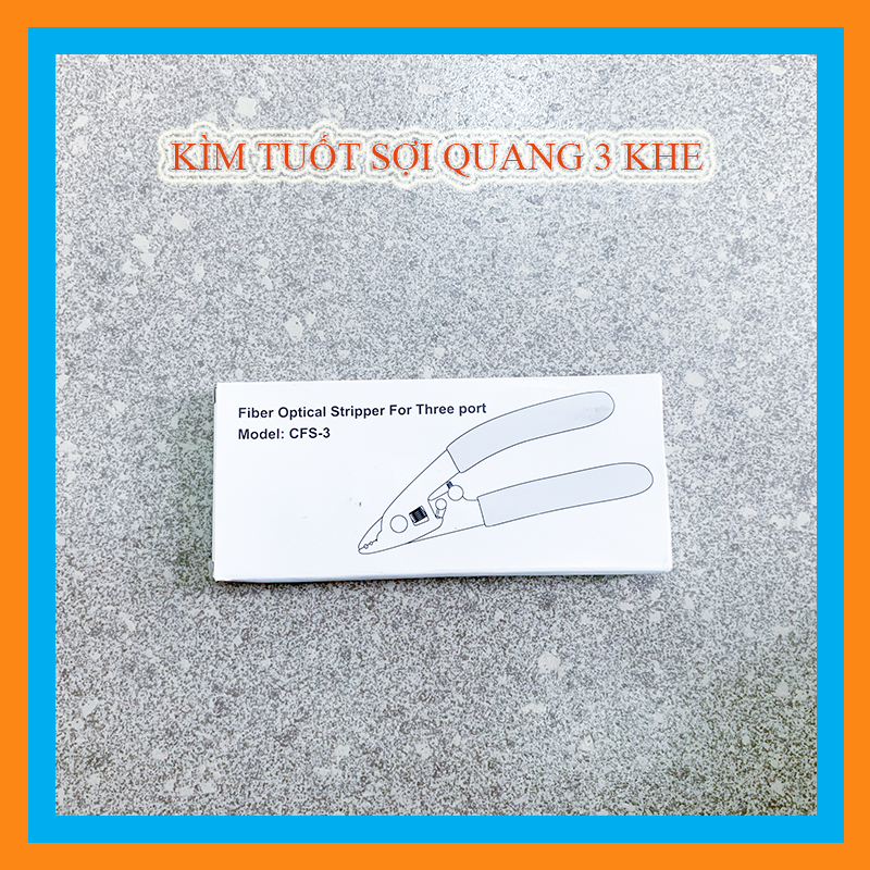 Kìm tuốt sợi quang 3 lỗ vàng FTTH