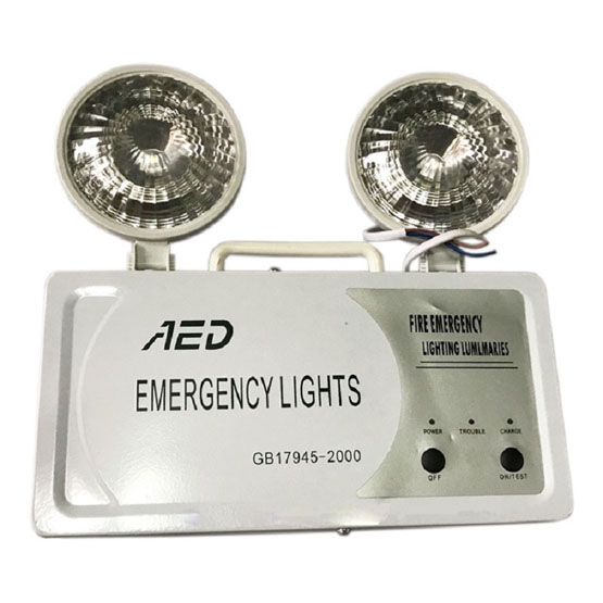Emergency light, fire protection rescue light. Emergency lighting fault lamp