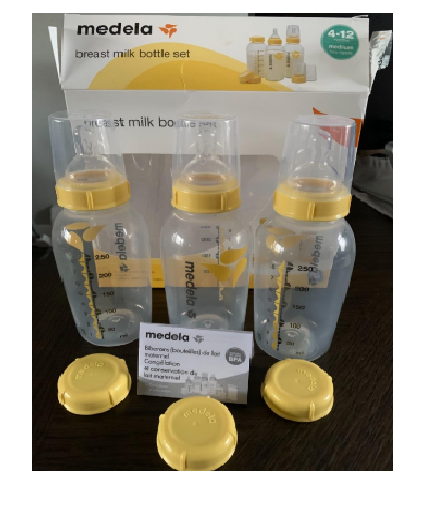 Bộ 3 bình sữa Medela 250ml kèm 3 núm ti size M(4-12m)