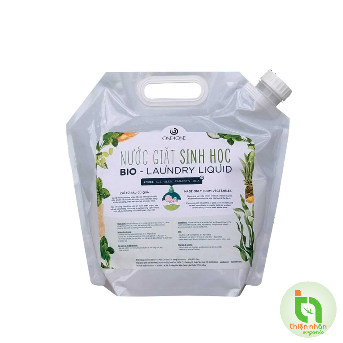 Nước giặt sinh học One4One 1L 4.9L