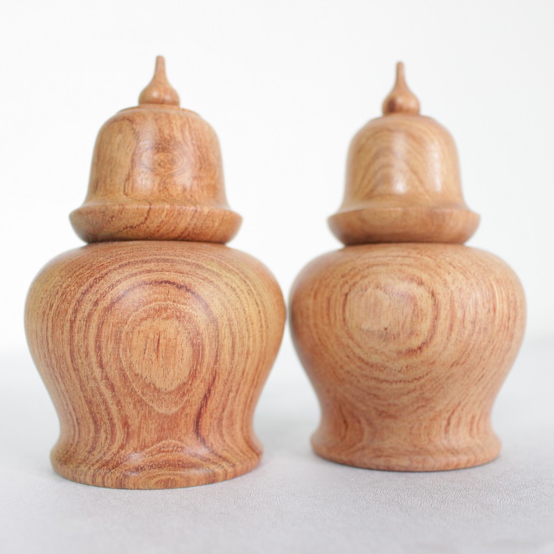 Lọ đựng tăm Gỗ Hương Đá dáng Chuông