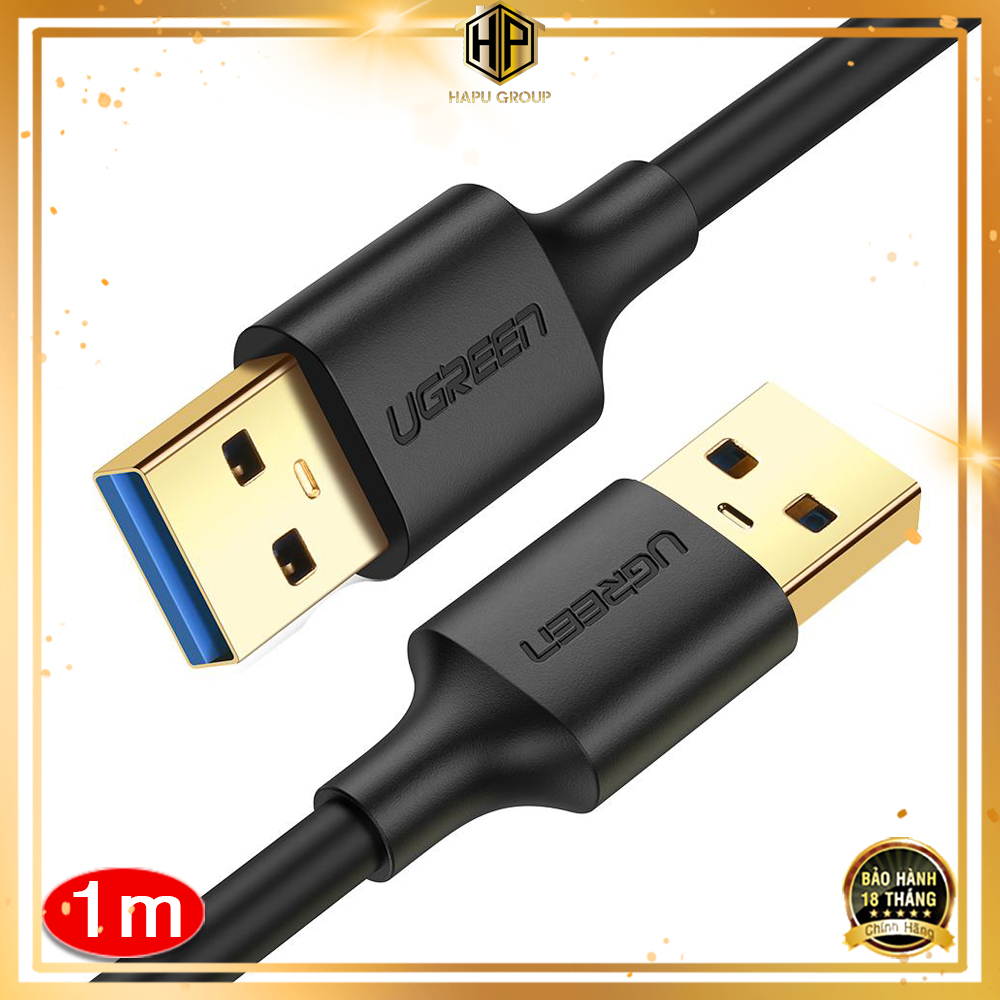 Cáp USB 2 đầu đực Ugreen US128 chuẩn USB 3.0 tốc độ cao chính hãng - Hapugroup