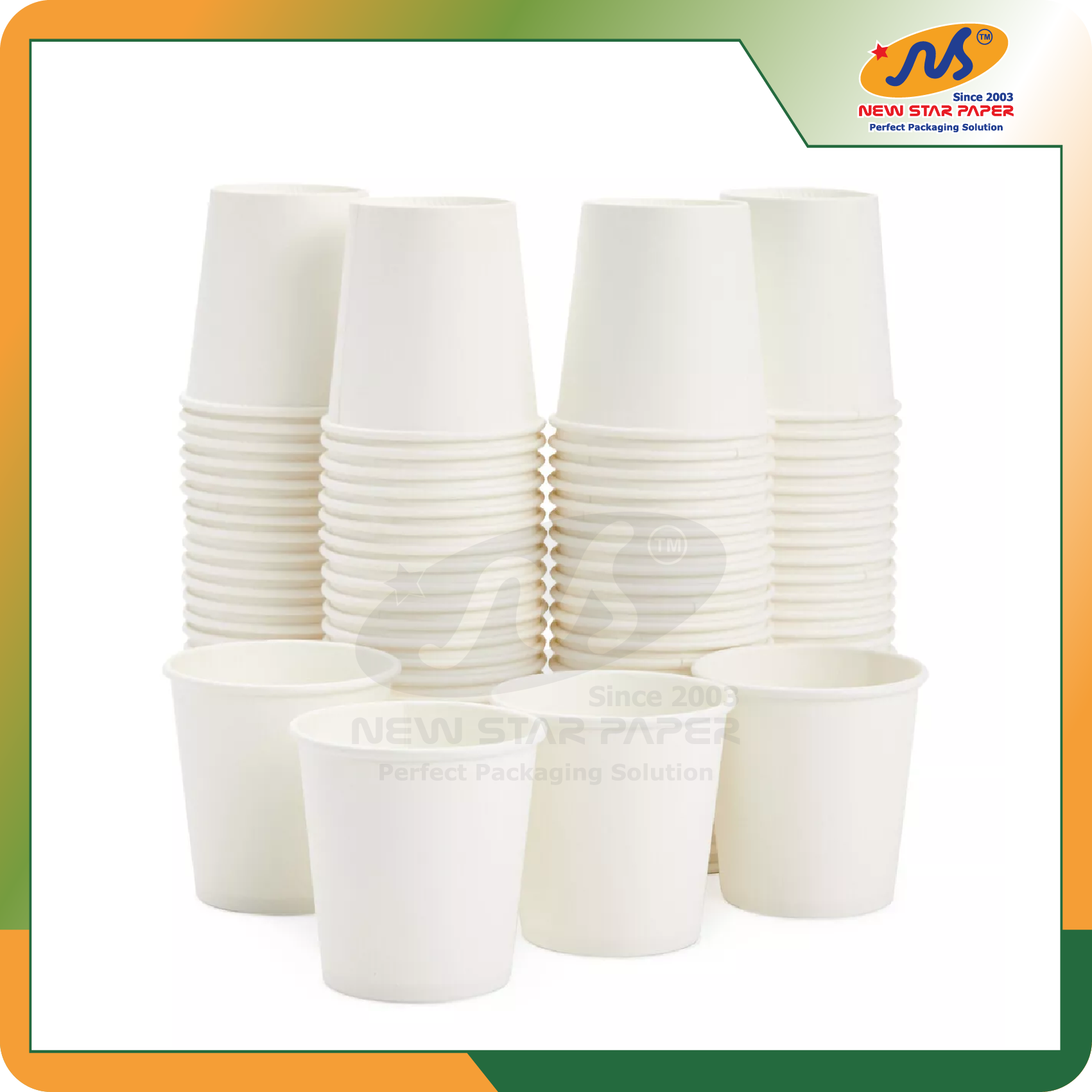 Ly giấy 12oz~354ml - Lốc 50 ly giấy trơn