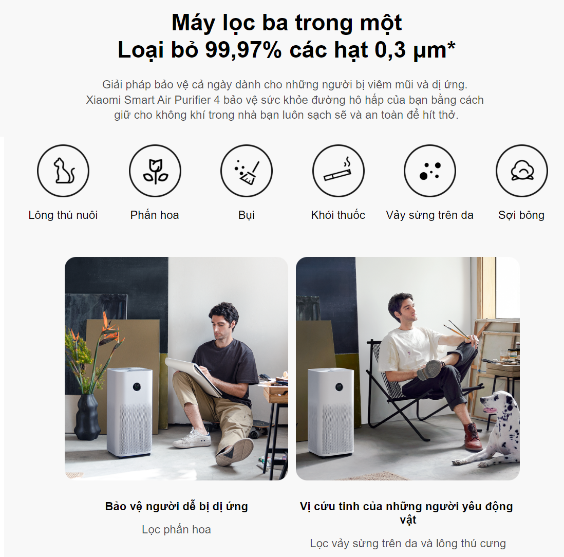 Xiaomi smart air purifier 4 Edition International-authentic