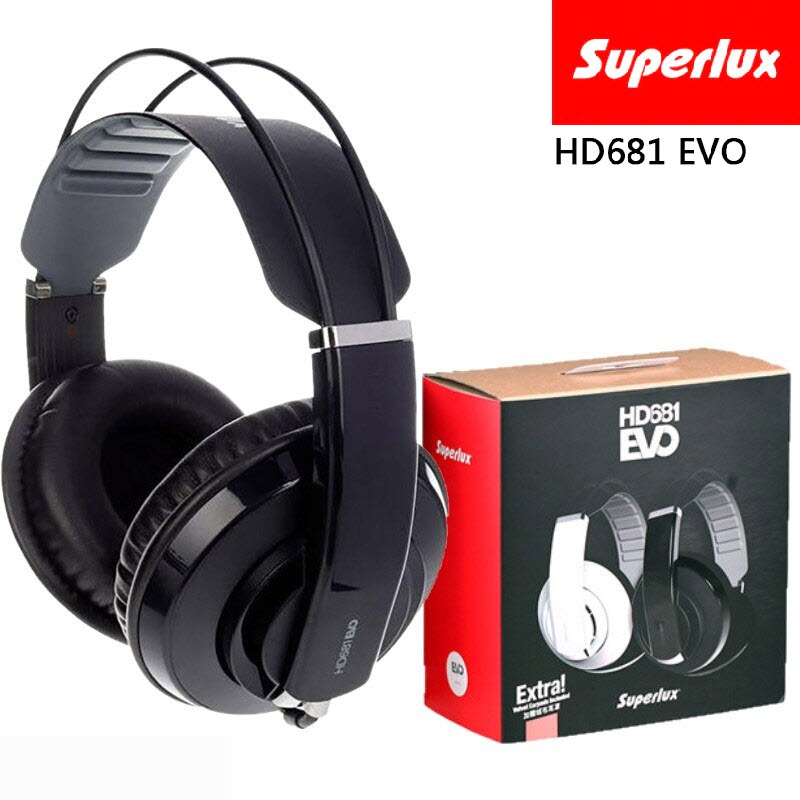 Tai nghe phòng thu Superlux HD681 Evo (Đen) - Tai nghe kiểm âm Superlux HD681 EVO - Tai nghe chụp tai chống ồn Superlux HD681EVO - Headphone Superlux HD681EVO - Superlux HD681 EVO Professional Monitoring DJ Headphone noise isolating game headphone