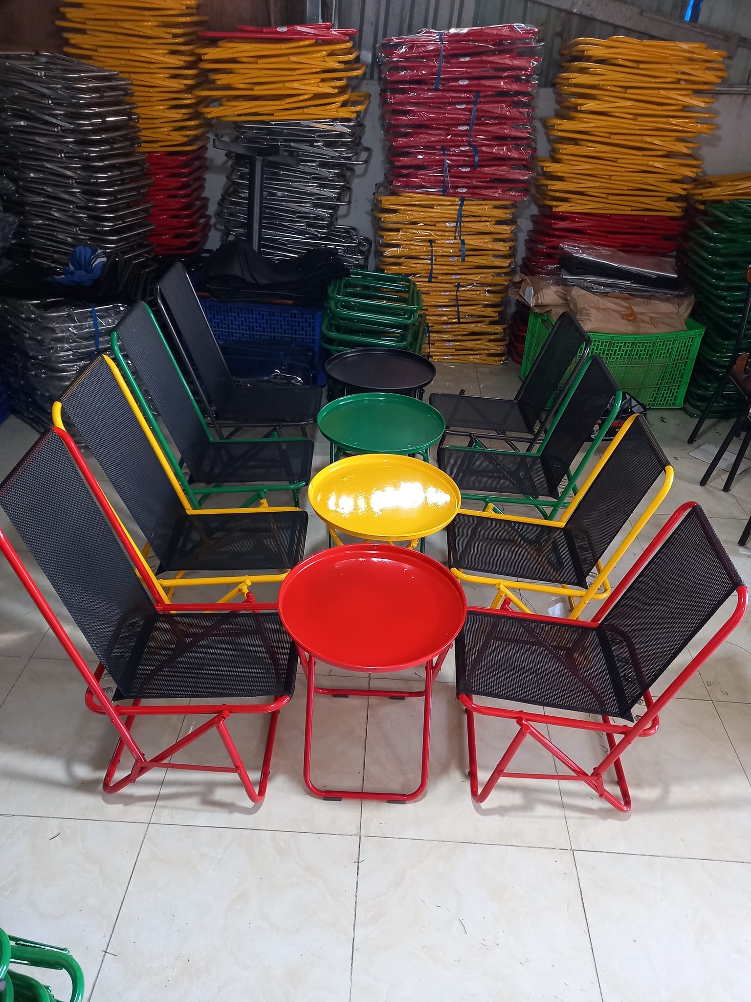 BÀN TRÀ CHANH CAFE, TRÀ SỮA CHÂN GẤP GỌN