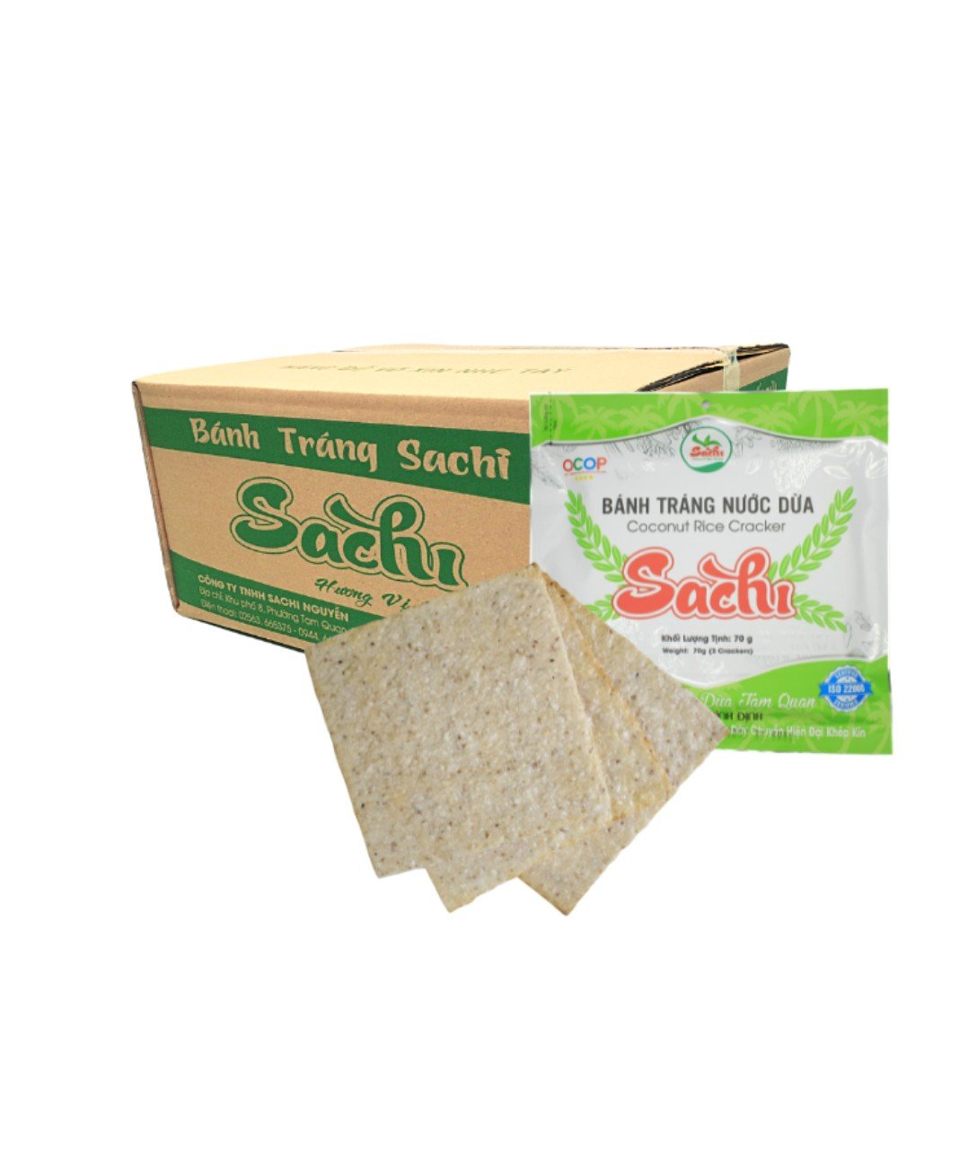 Bánh Tráng Sachi nướng sẵn 5 vị lựa chọn [Nông Sản Sạch Linh Đan]