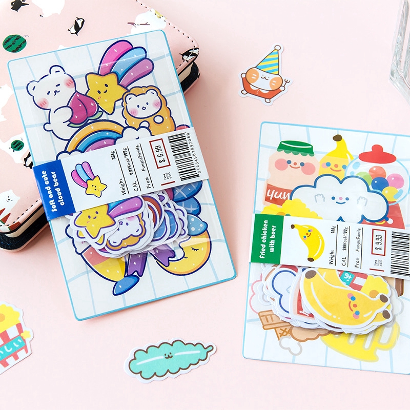 Set 20 Tấm Hình Dán Trang Trí Dễ Thương