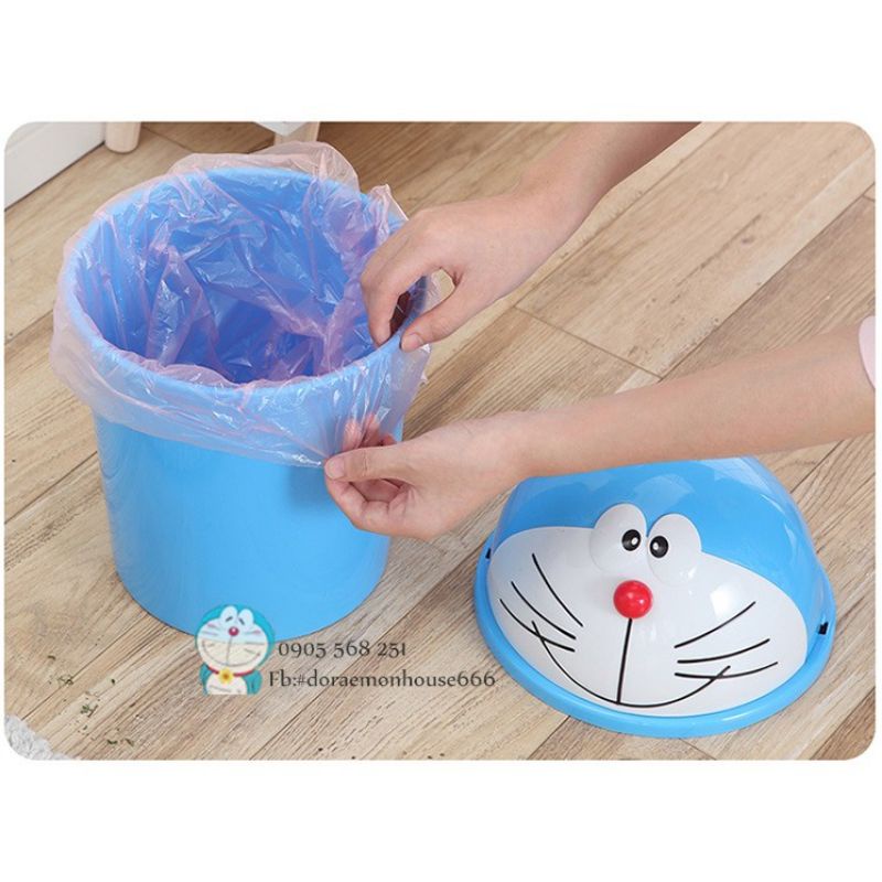 💎THÙNG RÁC NẮP LẬT DOREMON