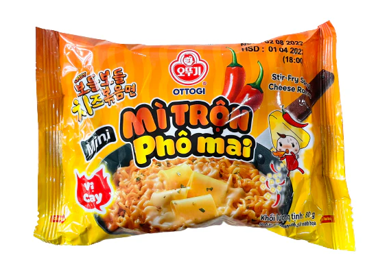 Mì Trộn Phô Mai Kiểu Hàn Quốc Ottogi