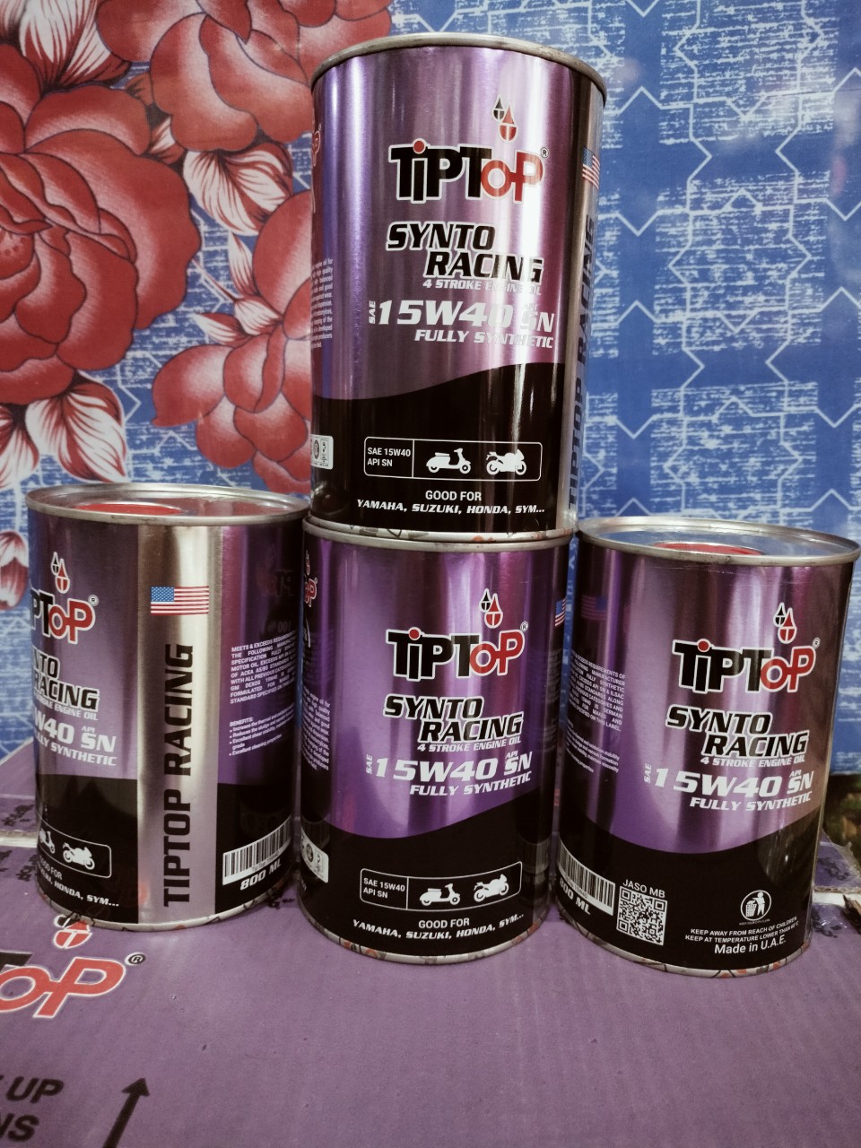 Dầu nhớt TIPTOP SAE 15W40 API SN FULLY SYNTHETIC