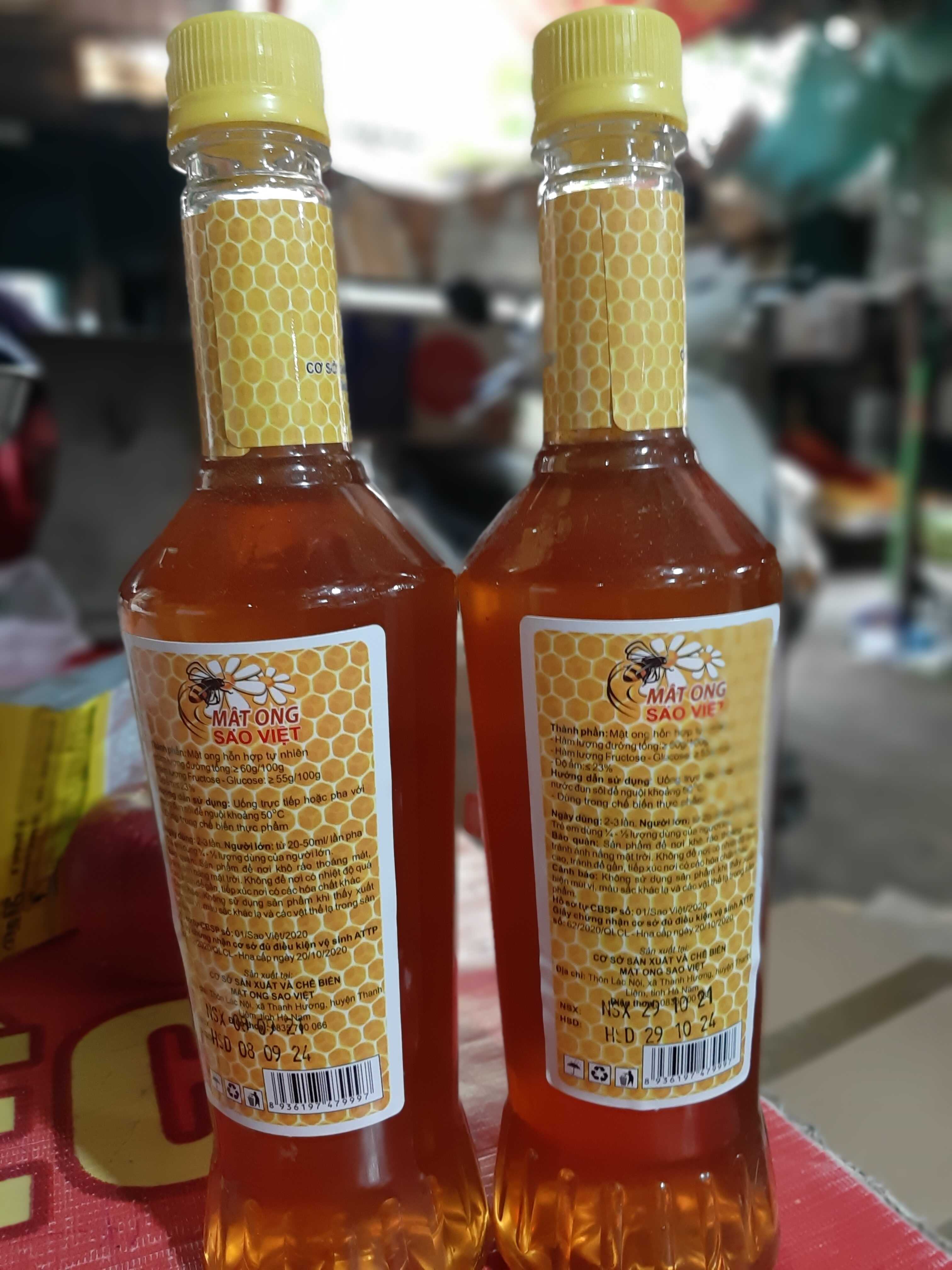 Mật ong nguyên chất Sao Việt 600ml