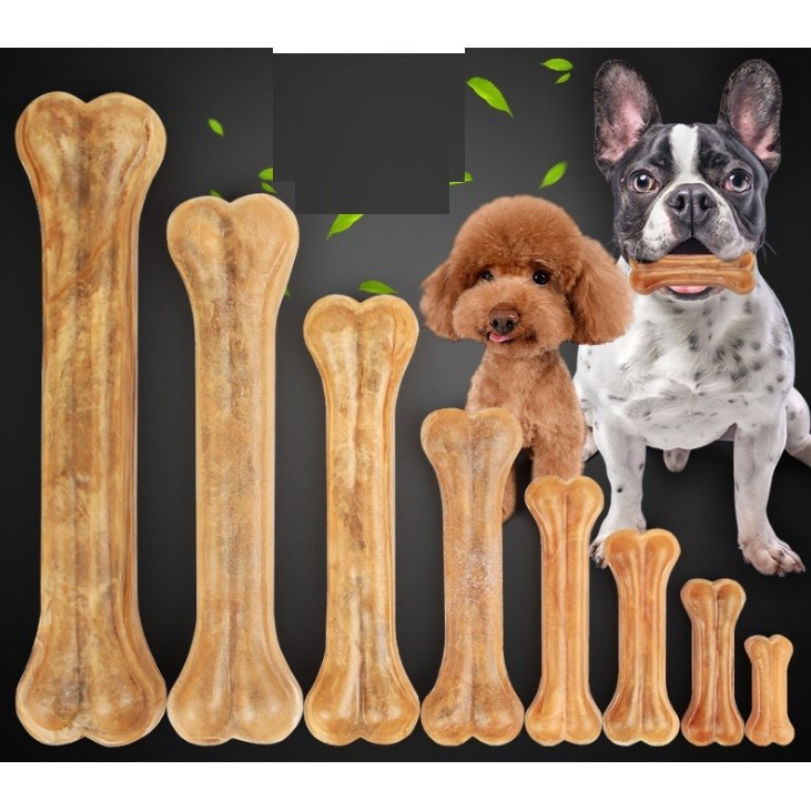 Hanpet - 20cm Xương ống da bò cho chó gặm - phù hợp với chó lớn trên 15kg ( 371)