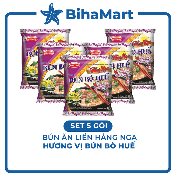 - acecook - instant rice vermicelli hue beef noodle soup flavour