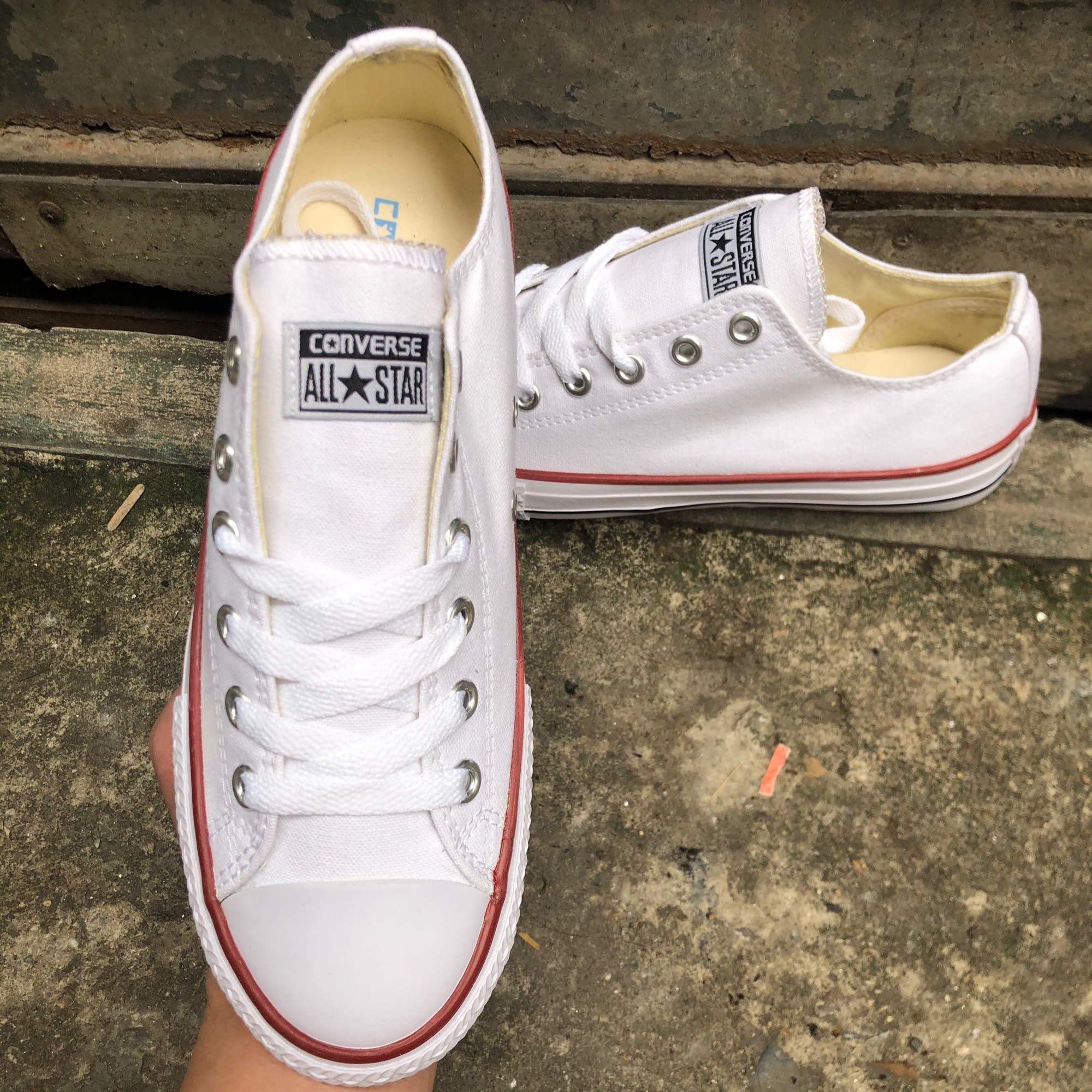 GIÀY CONVERSE TRẮNG thấp cổ (Full box, tag)