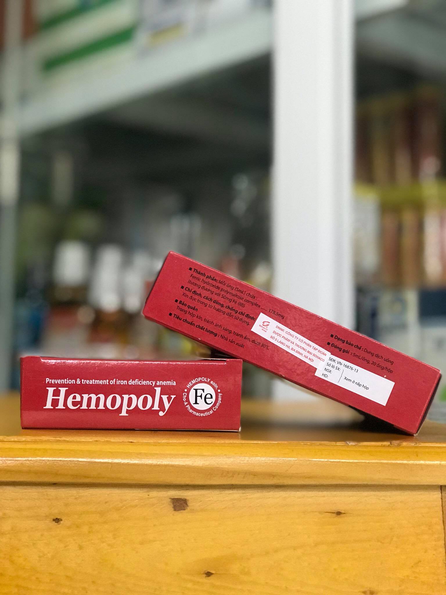 [Hàng tốt] SẮT NƯỚC HEMOPOLY Hộp 20 ống