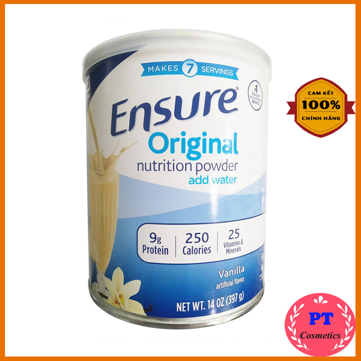 Mẫu Mới Sữa Ensure Original Nutrition Powder 397g Mỹ