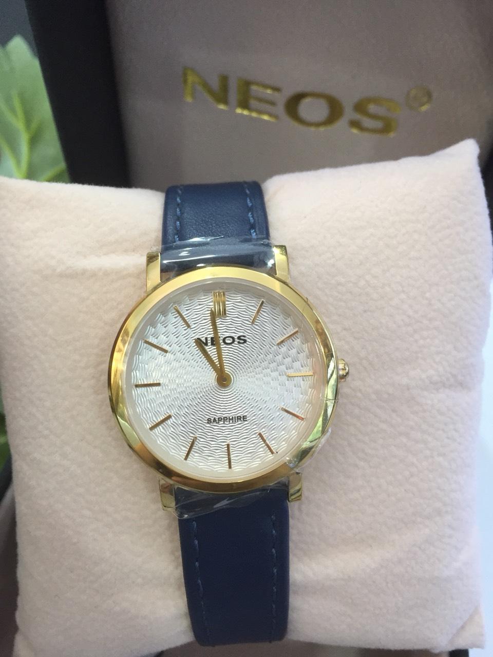 [HCM]Đồng hồ nữ dây da hiệu Neos N40577