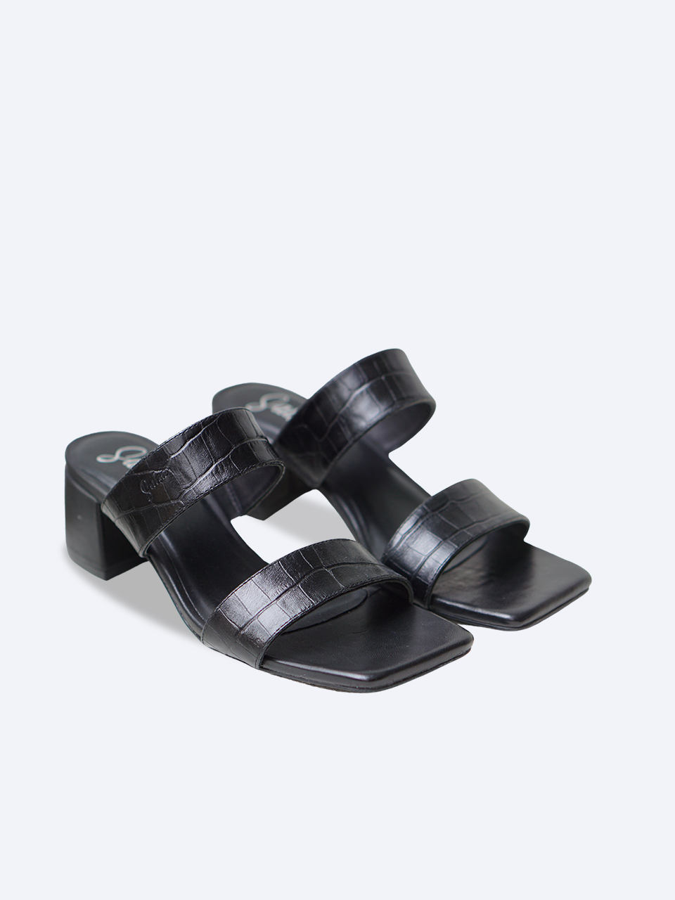 Guốc 2 quai da thật gót 5p G01- SALSA