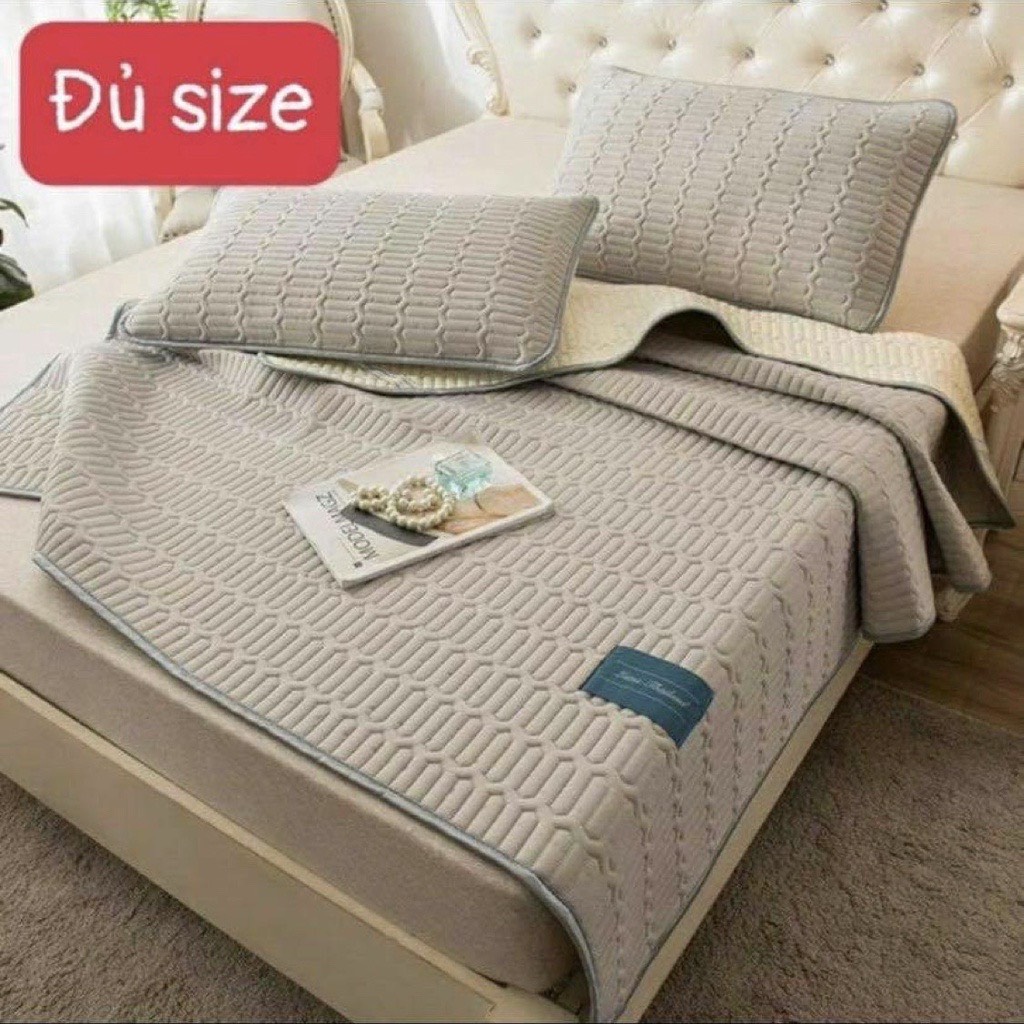 (TẶNG 2 VỎ GỐI ) Chiếu Điều Hòa Cao Su Non-vỏ là vải lụa thoáng khí