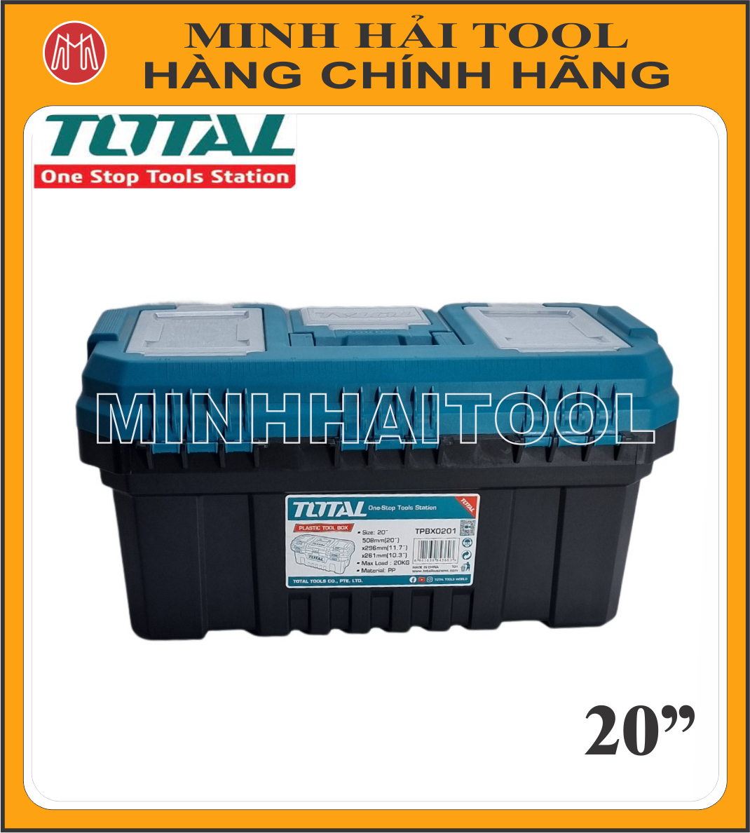 Thùng đựng đồ nghề khóa nhựa total tpbx0141, tpbx0171, tpbx0201