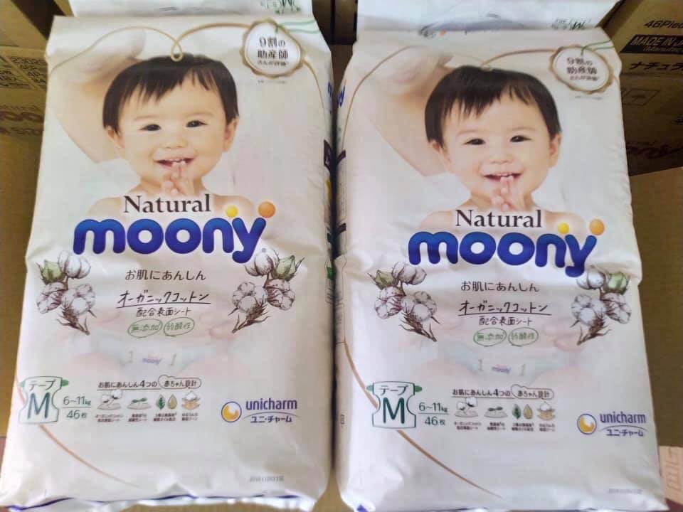 Bỉm quần Moony natural M46/L36/XL32