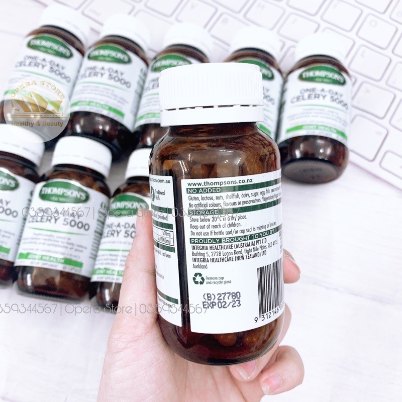 Thompson's One-a-day Celery Seed 5000mg 60 viên Gout