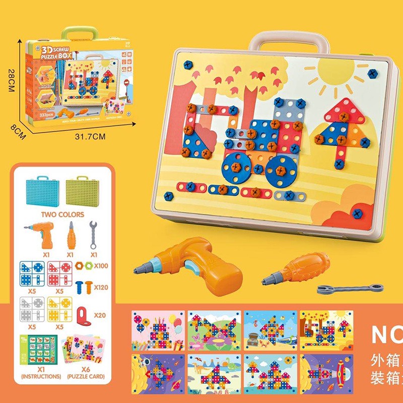 Bộ đồ chơi lắp ráp kĩ sư - vali vặn ốc vít cho bé