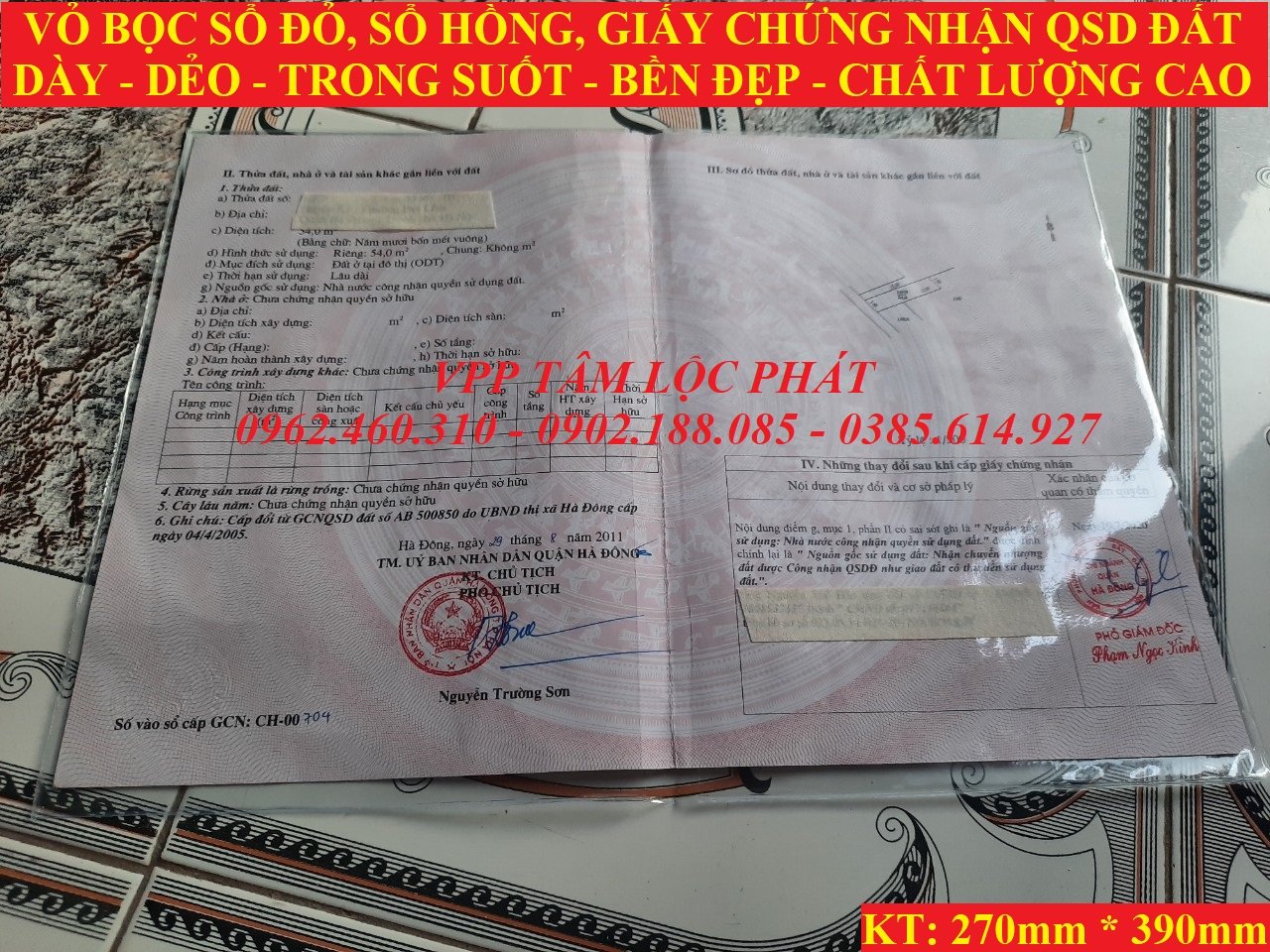 SỈ 100 VỎ BỌC SỔ ĐỎ