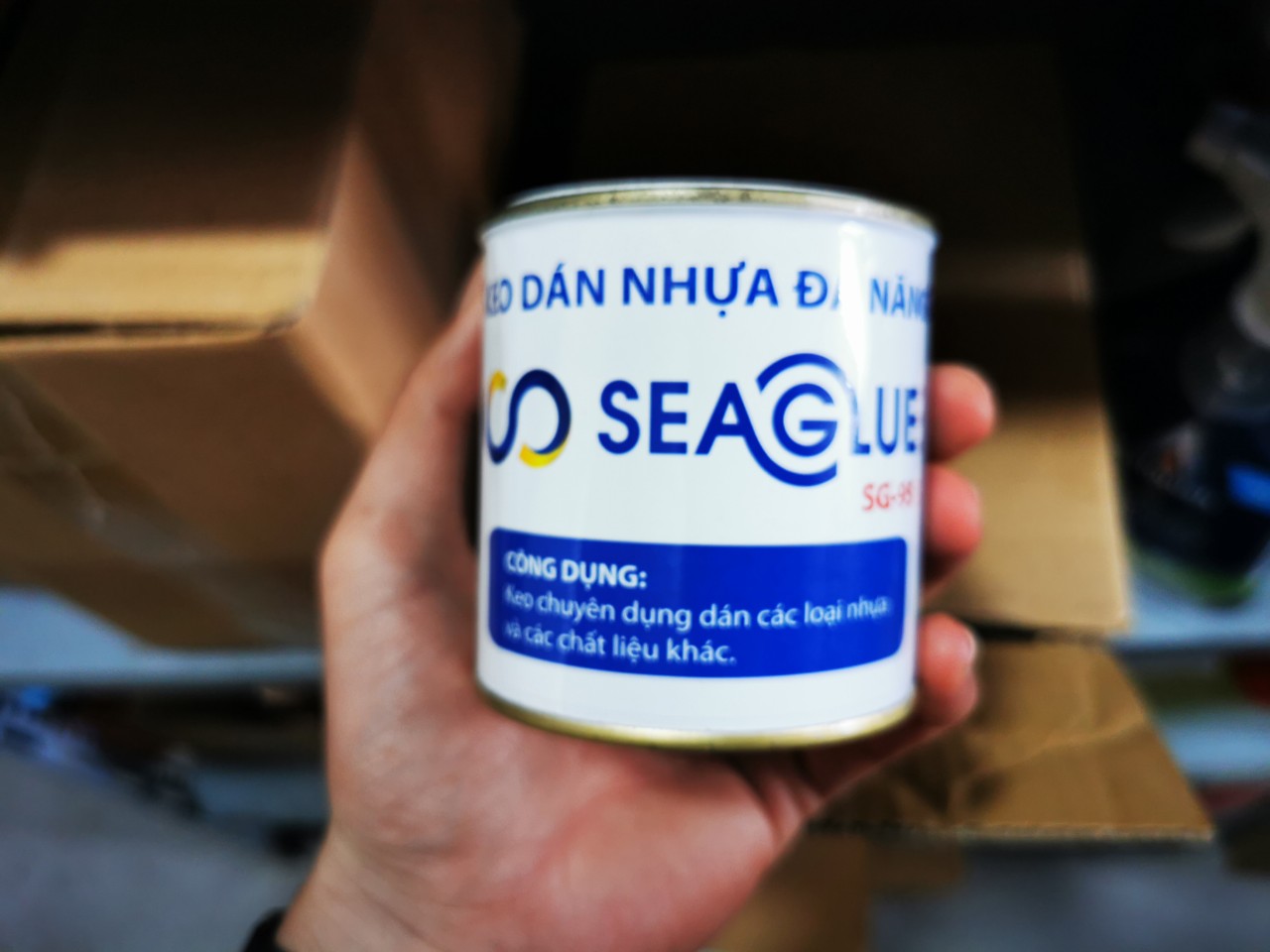 [HCM]Keo dán vá nhựa chống thấm siêu dính Seaglue SG-95 300ml