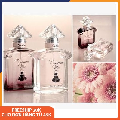 Nước hoa nữ thơm lâu Discover Me hương thơm sang trọng, tinh tế mê mẩn người khác phái, mùi dịu nhẹ, thơm lâu quyến rũ, hương thơm ngọt ngào, dạng xịt, nhỏ gọn bỏ túi, nước hoa nữ cao cấp chính hãng 55ml Melystore MP022