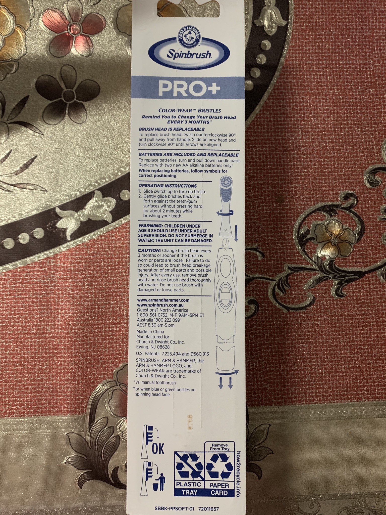 Bàn chải xài pin Spinbrush Arm & Hammer