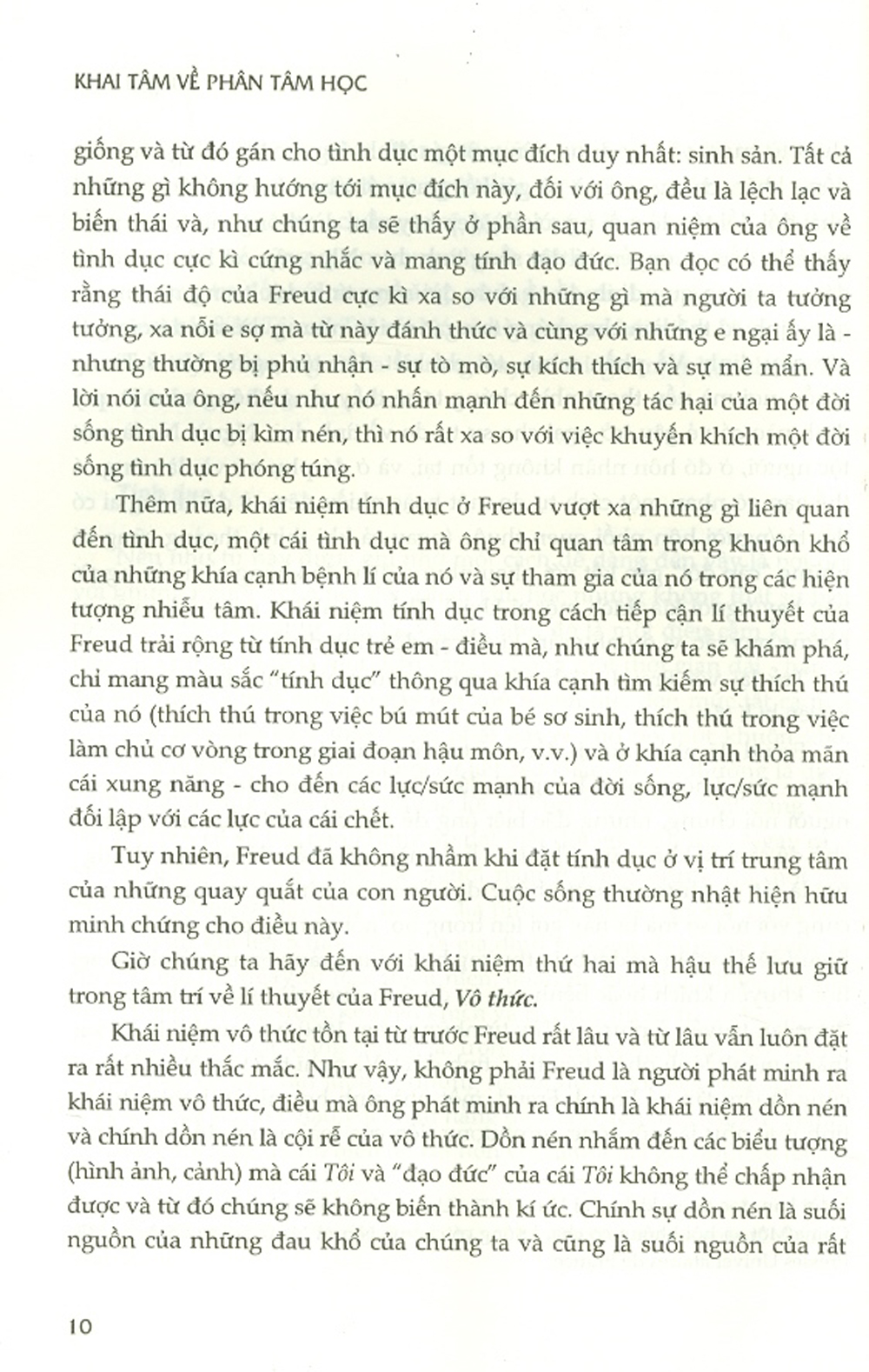 Khai Tâm Về Phân Tâm Học