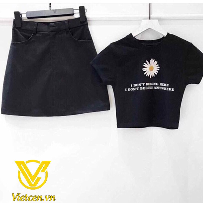 Áo crotop in hình hoa cúc cực xinh cực hot 29500